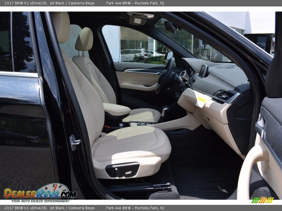 2017 BMW X1 xDrive28i Jet Black / Canberra Beige Photo #28
