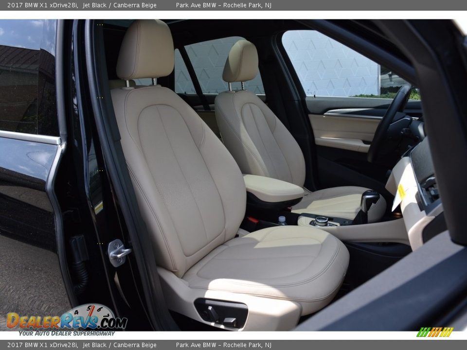 2017 BMW X1 xDrive28i Jet Black / Canberra Beige Photo #29