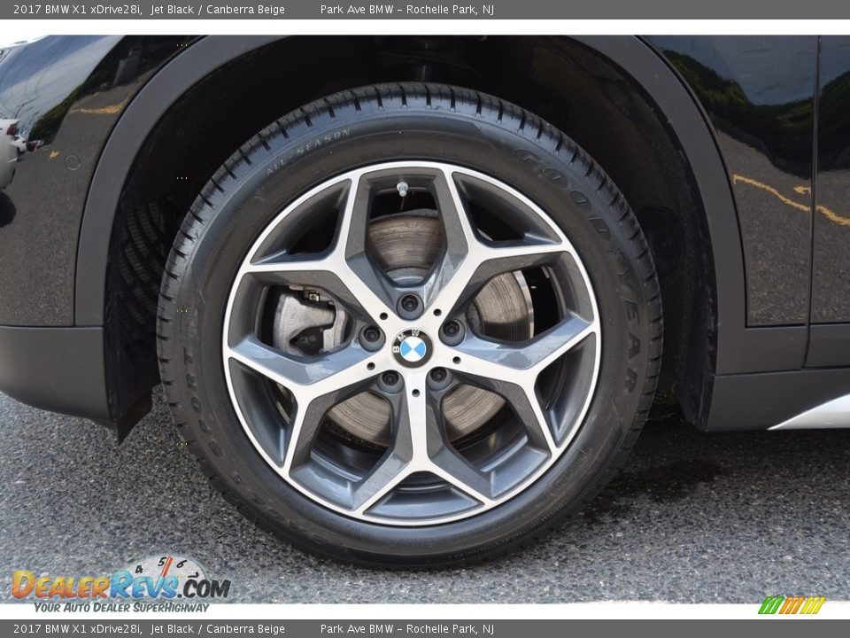 2017 BMW X1 xDrive28i Jet Black / Canberra Beige Photo #32