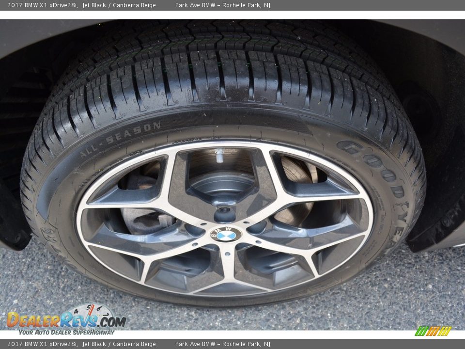 2017 BMW X1 xDrive28i Jet Black / Canberra Beige Photo #33