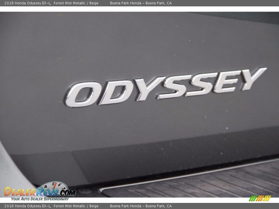 2018 Honda Odyssey EX-L Forest Mist Metallic / Beige Photo #3