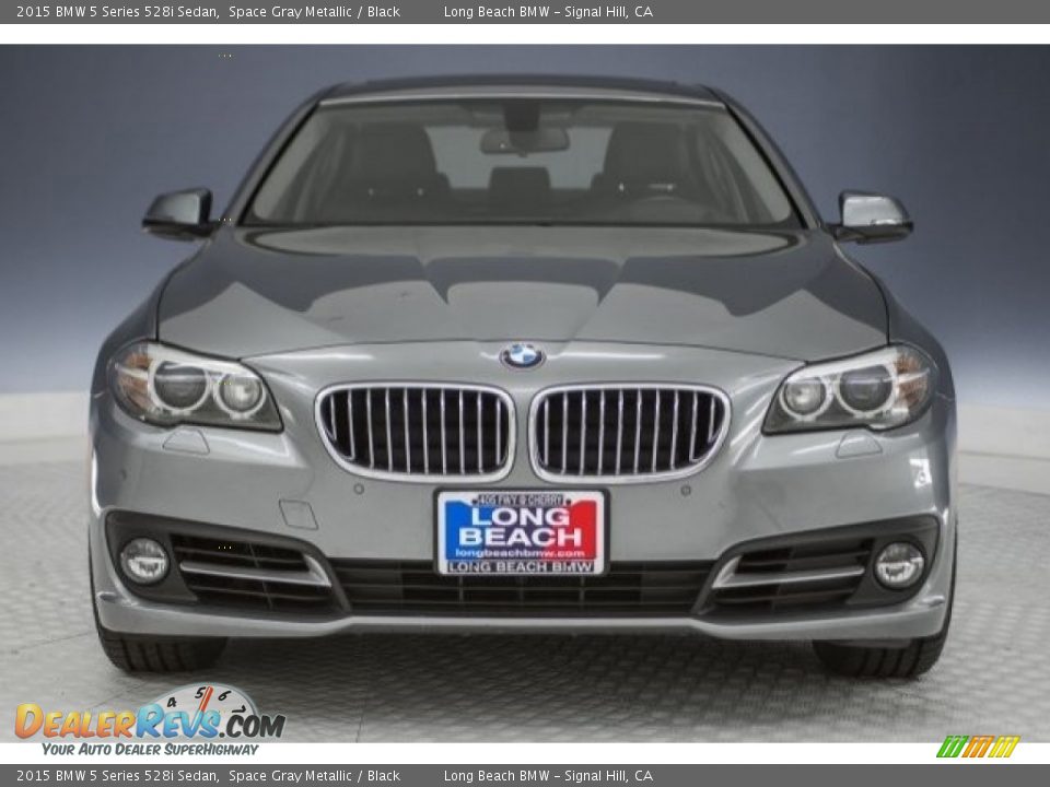 2015 BMW 5 Series 528i Sedan Space Gray Metallic / Black Photo #2