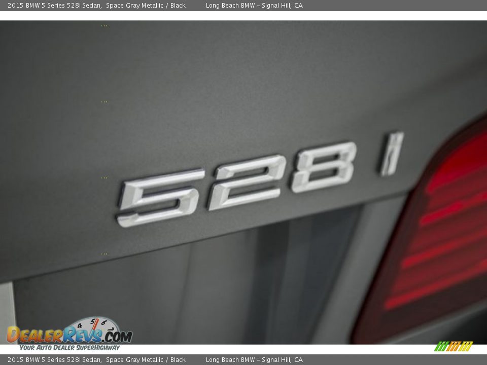 2015 BMW 5 Series 528i Sedan Space Gray Metallic / Black Photo #7