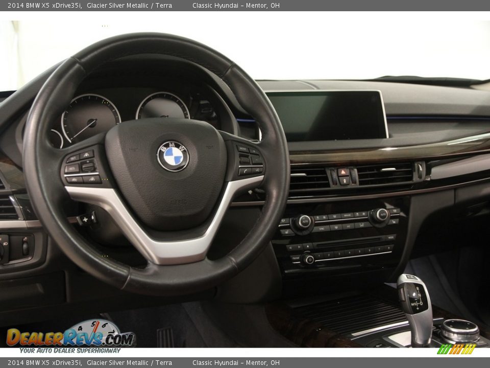 2014 BMW X5 xDrive35i Glacier Silver Metallic / Terra Photo #9