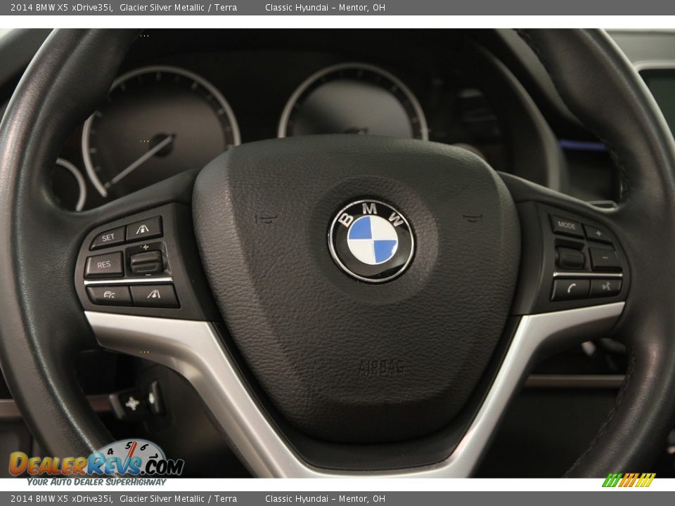 2014 BMW X5 xDrive35i Glacier Silver Metallic / Terra Photo #10