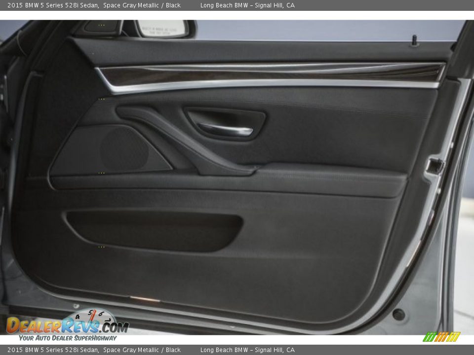 2015 BMW 5 Series 528i Sedan Space Gray Metallic / Black Photo #23