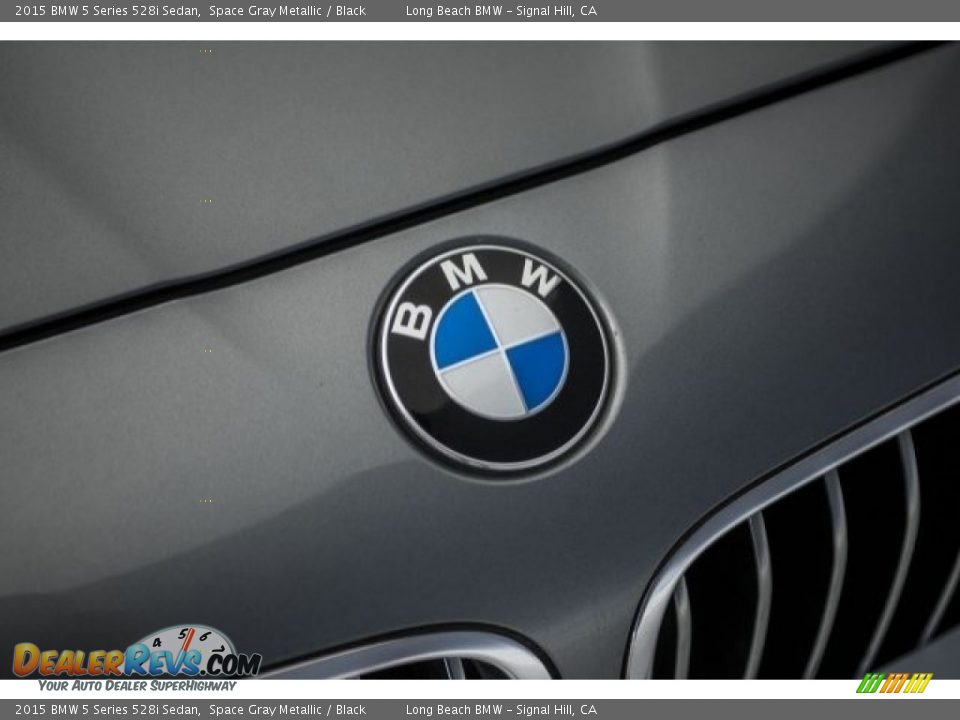 2015 BMW 5 Series 528i Sedan Space Gray Metallic / Black Photo #26