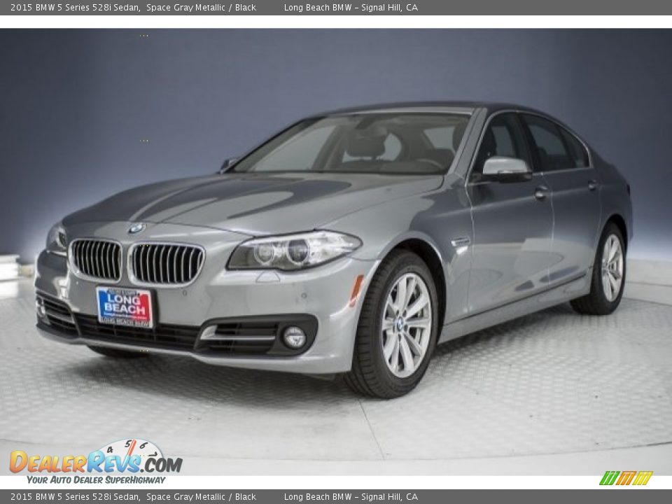 2015 BMW 5 Series 528i Sedan Space Gray Metallic / Black Photo #31