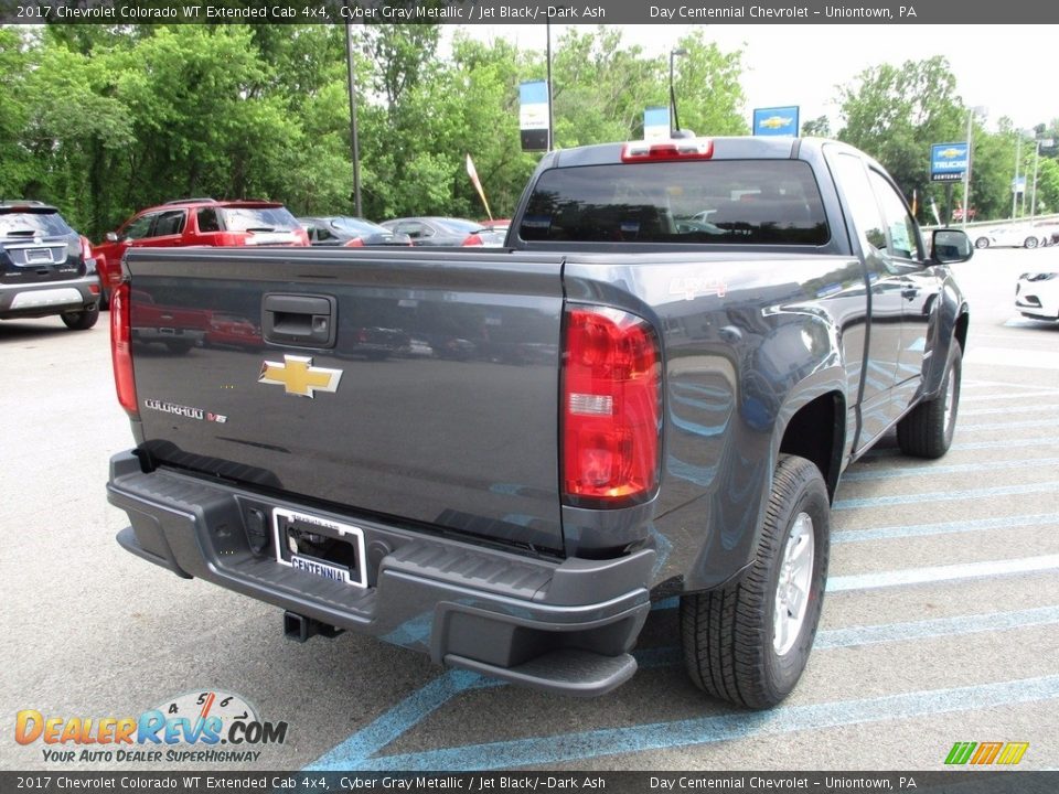 2017 Chevrolet Colorado WT Extended Cab 4x4 Cyber Gray Metallic / Jet Black/­Dark Ash Photo #6