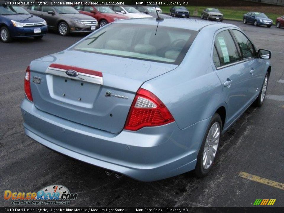 2010 Ford Fusion Hybrid Light Ice Blue Metallic / Medium Light Stone Photo #4