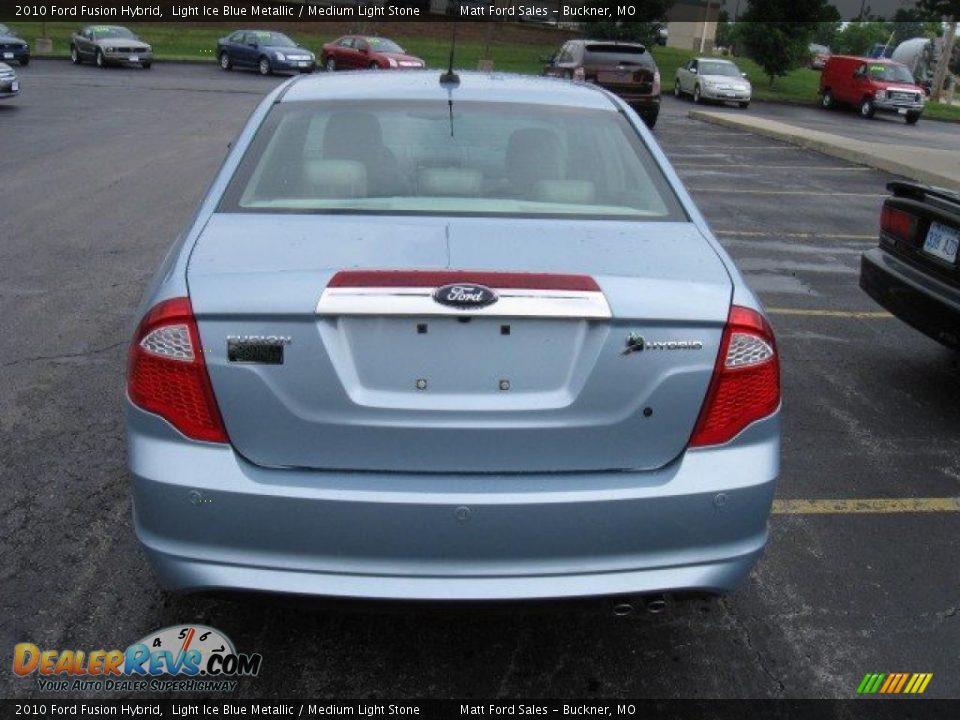 2010 Ford Fusion Hybrid Light Ice Blue Metallic / Medium Light Stone Photo #5