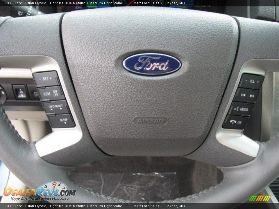 2010 Ford Fusion Hybrid Light Ice Blue Metallic / Medium Light Stone Photo #12