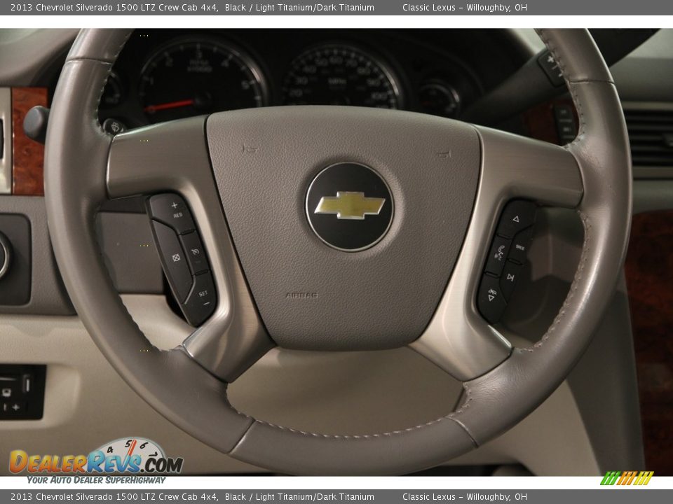 2013 Chevrolet Silverado 1500 LTZ Crew Cab 4x4 Black / Light Titanium/Dark Titanium Photo #8
