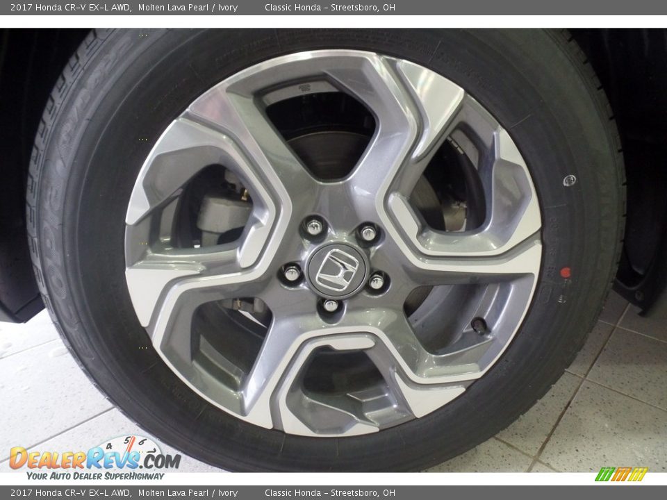 2017 Honda CR-V EX-L AWD Molten Lava Pearl / Ivory Photo #14