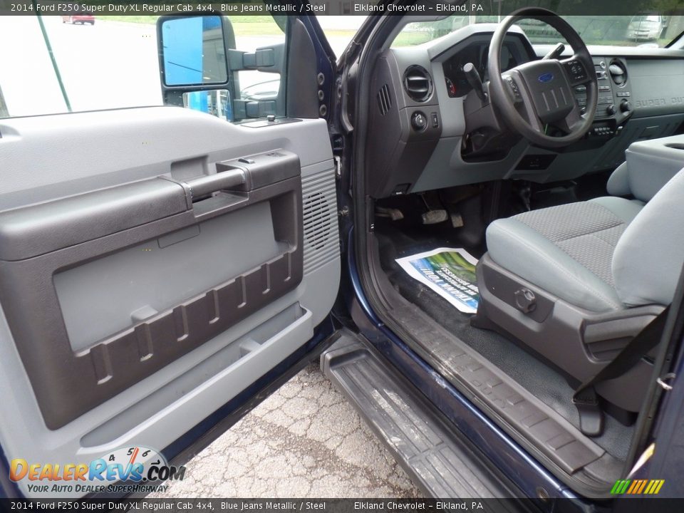2014 Ford F250 Super Duty XL Regular Cab 4x4 Blue Jeans Metallic / Steel Photo #13
