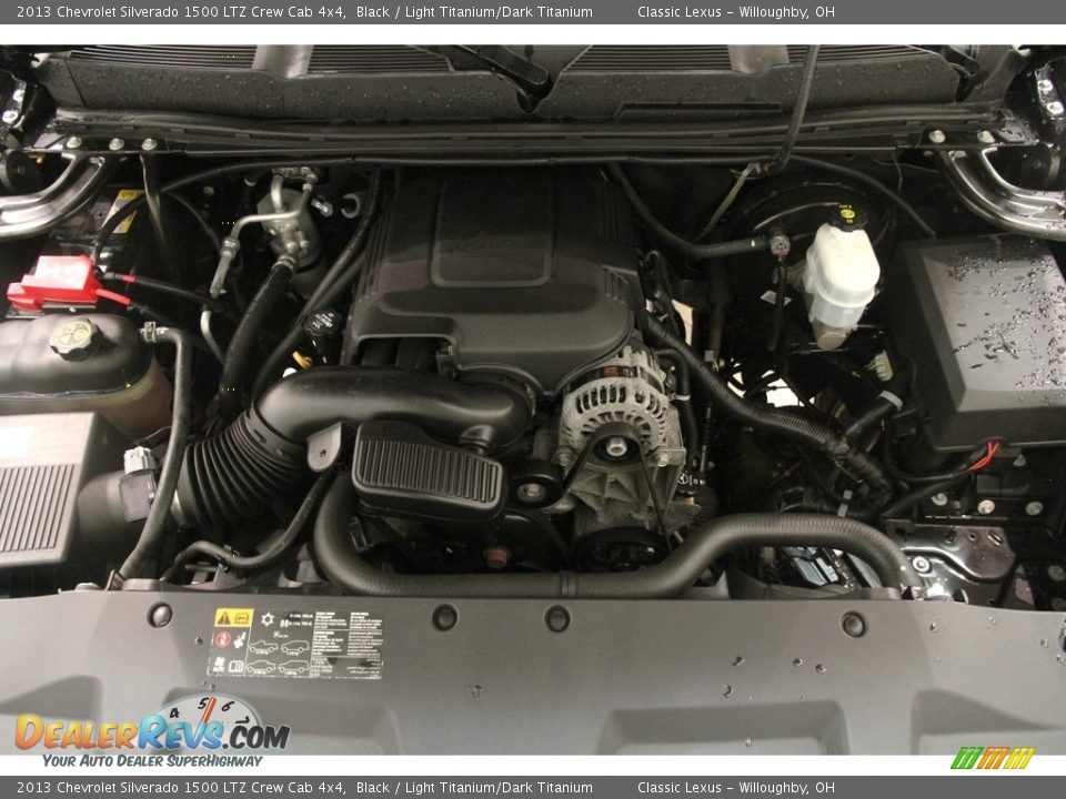 2013 Chevrolet Silverado 1500 LTZ Crew Cab 4x4 Black / Light Titanium/Dark Titanium Photo #16