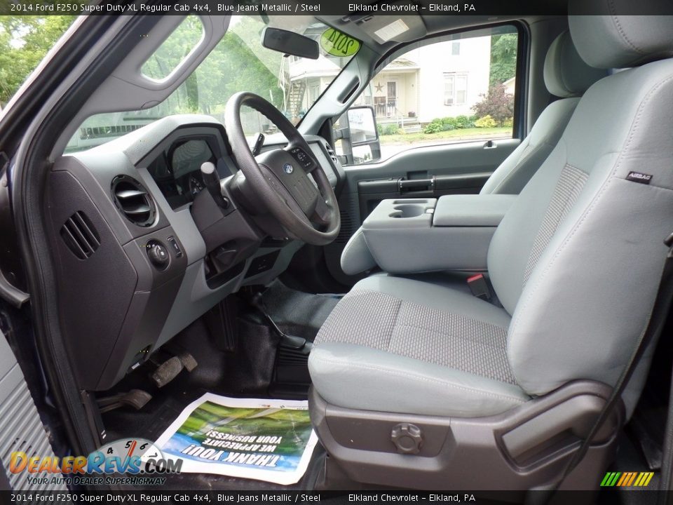 2014 Ford F250 Super Duty XL Regular Cab 4x4 Blue Jeans Metallic / Steel Photo #16