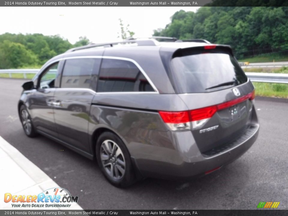 2014 Honda Odyssey Touring Elite Modern Steel Metallic / Gray Photo #8