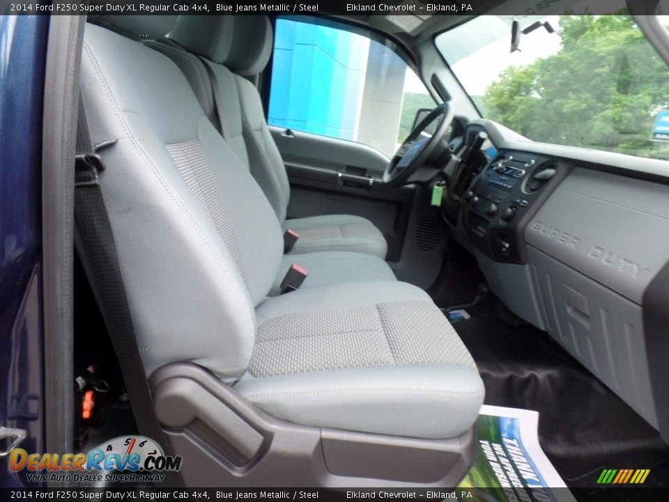 2014 Ford F250 Super Duty XL Regular Cab 4x4 Blue Jeans Metallic / Steel Photo #34