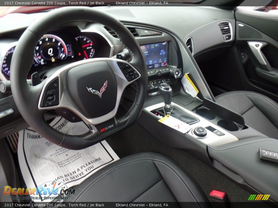 Jet Black Interior - 2017 Chevrolet Corvette Z06 Coupe Photo #26