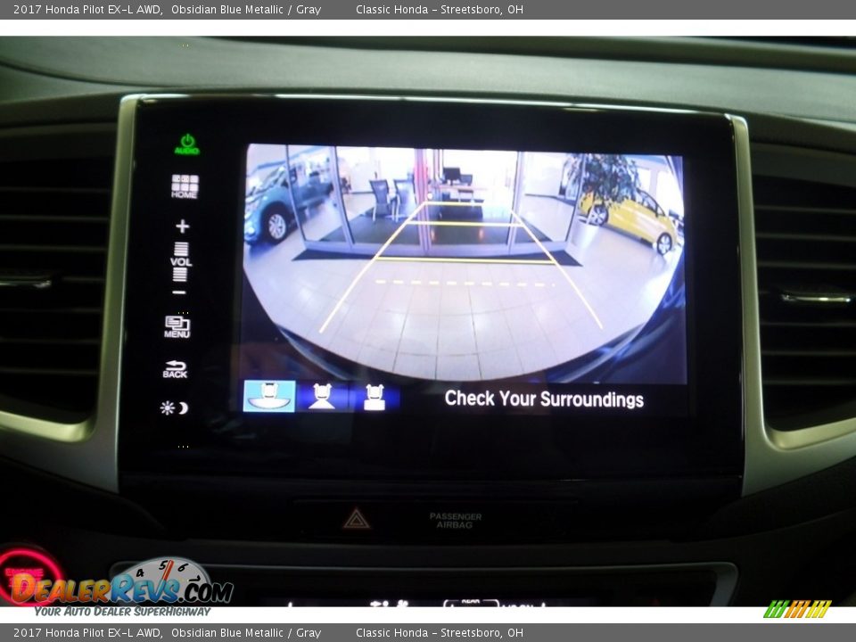 2017 Honda Pilot EX-L AWD Obsidian Blue Metallic / Gray Photo #10