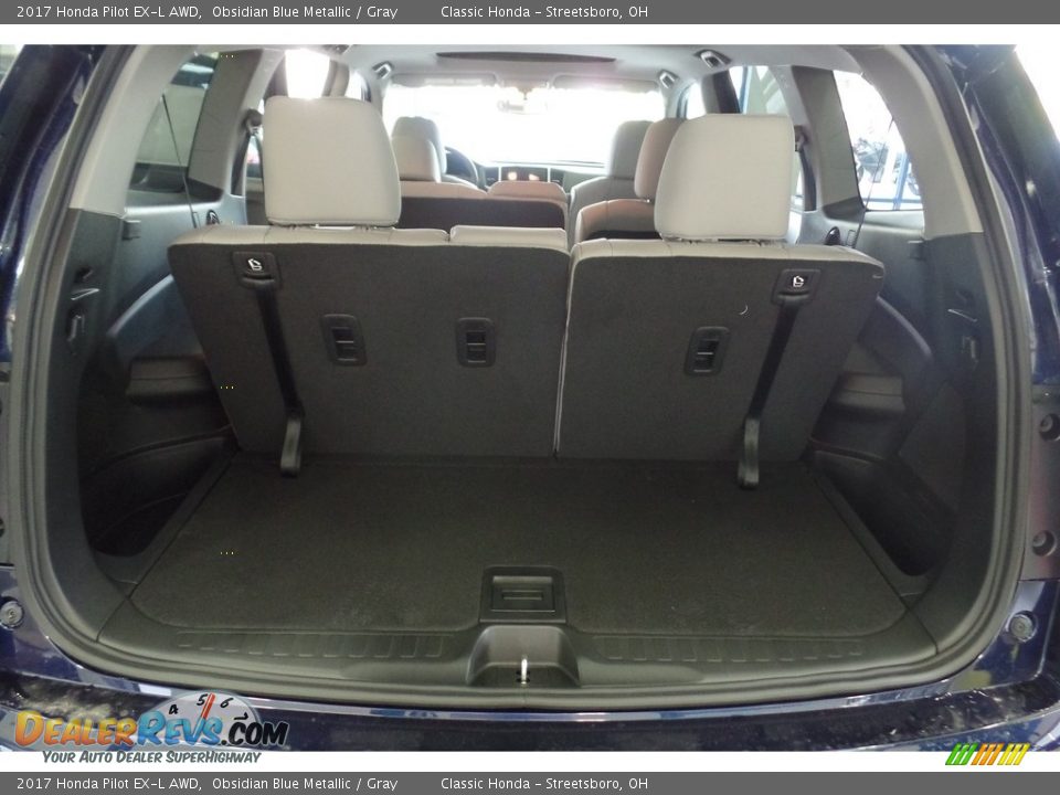 2017 Honda Pilot EX-L AWD Obsidian Blue Metallic / Gray Photo #17