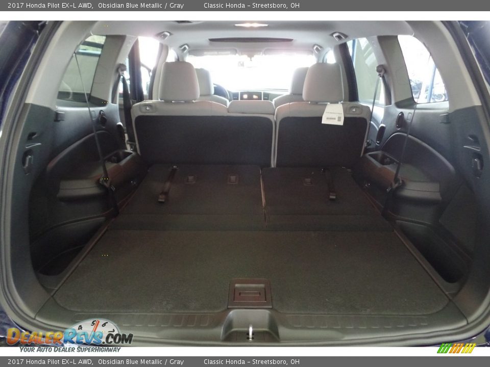 2017 Honda Pilot EX-L AWD Obsidian Blue Metallic / Gray Photo #18