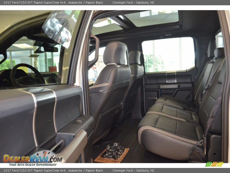 Rear Seat of 2017 Ford F150 SVT Raptor SuperCrew 4x4 Photo #10
