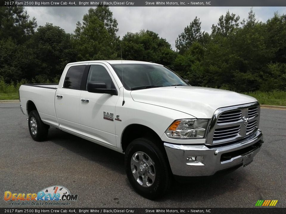 2017 Ram 2500 Big Horn Crew Cab 4x4 Bright White / Black/Diesel Gray Photo #4