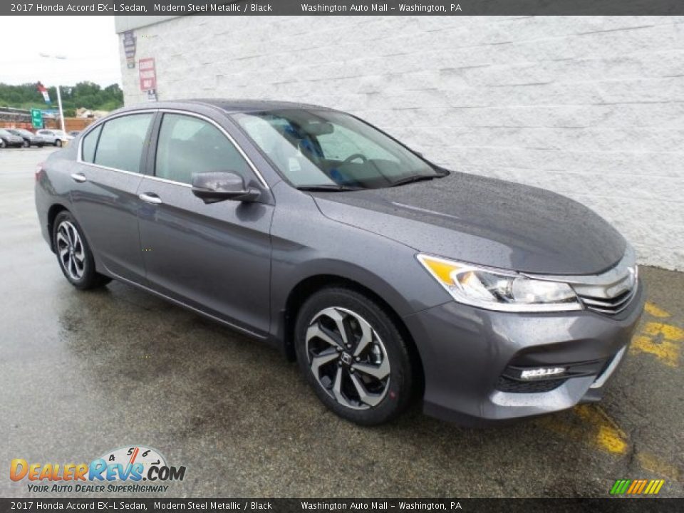 2017 Honda Accord EX-L Sedan Modern Steel Metallic / Black Photo #1
