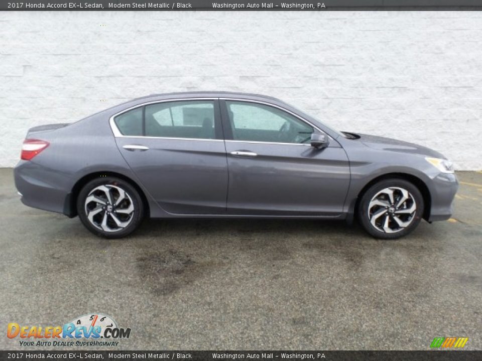 2017 Honda Accord EX-L Sedan Modern Steel Metallic / Black Photo #2