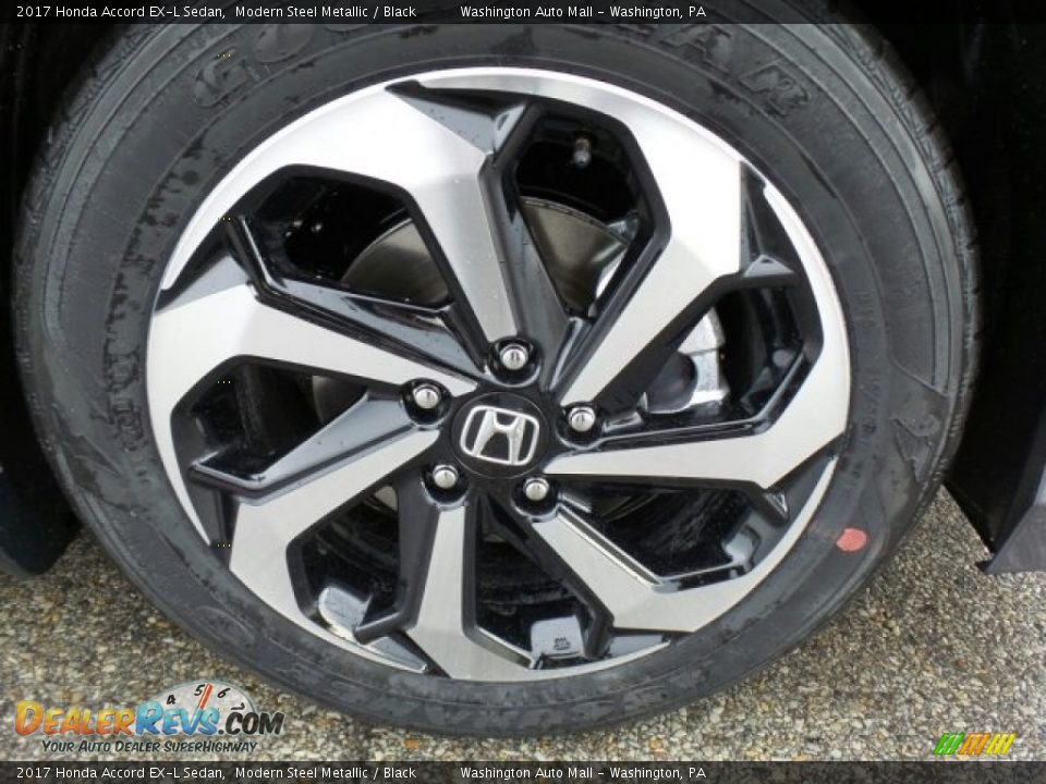 2017 Honda Accord EX-L Sedan Modern Steel Metallic / Black Photo #3