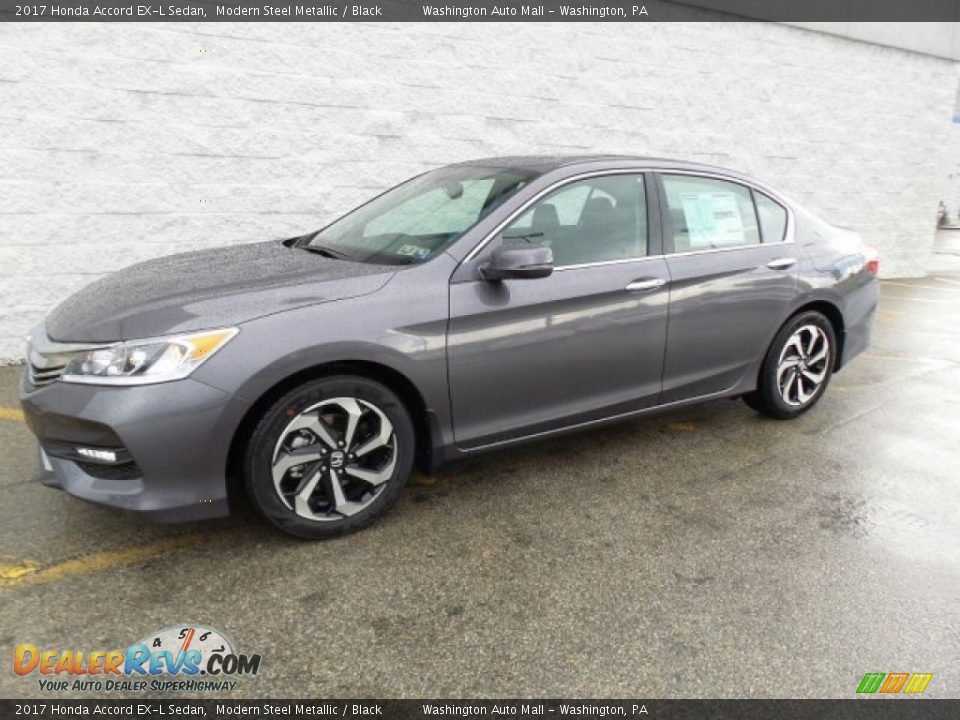 2017 Honda Accord EX-L Sedan Modern Steel Metallic / Black Photo #5