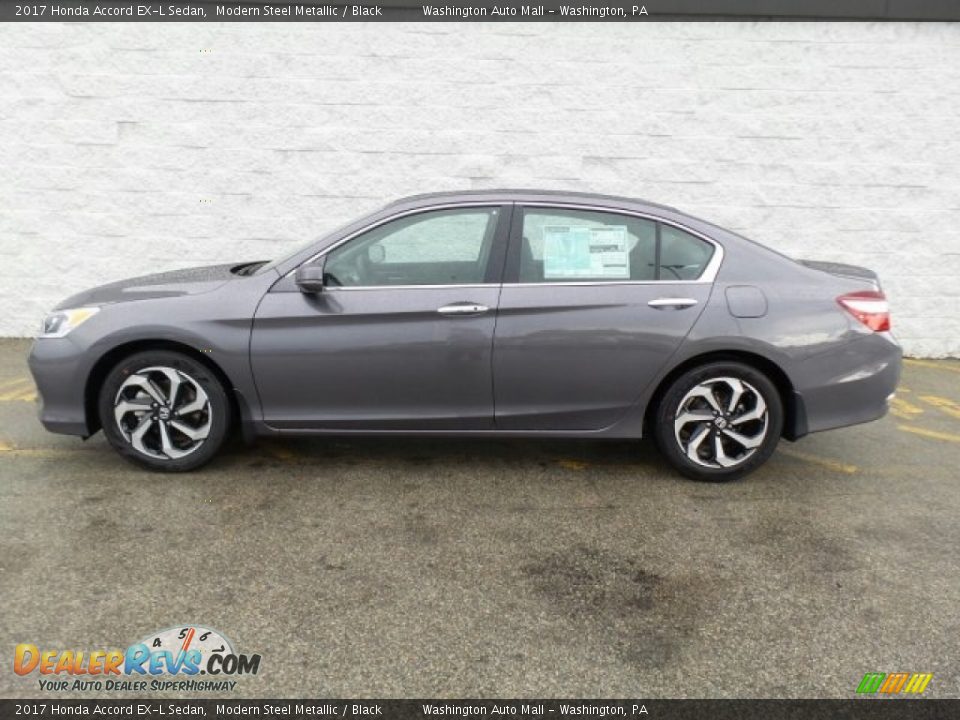 2017 Honda Accord EX-L Sedan Modern Steel Metallic / Black Photo #6