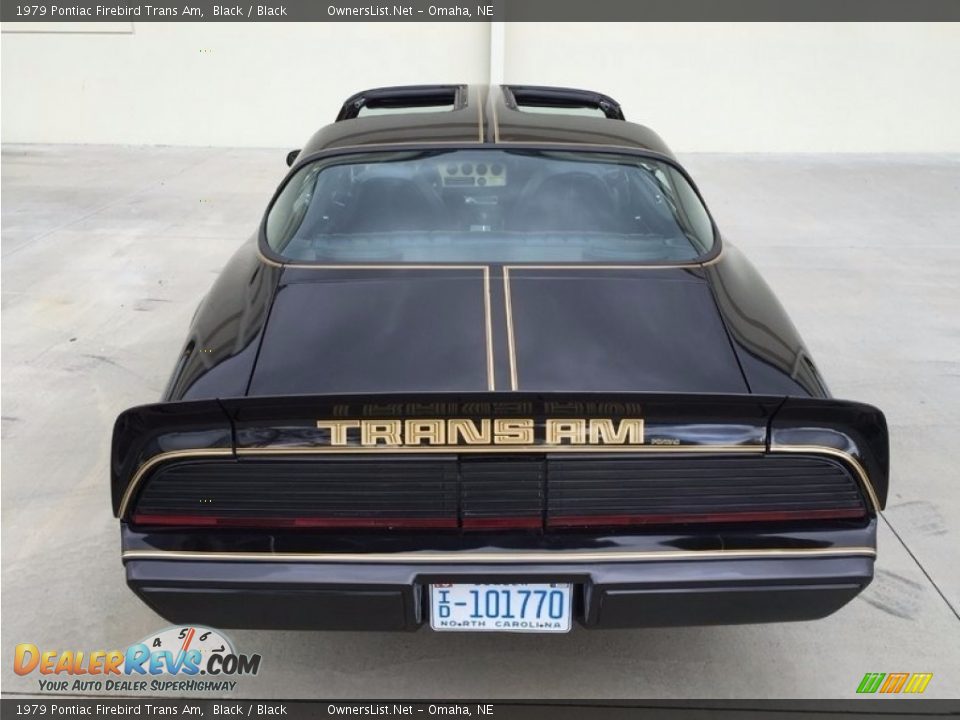 1979 Pontiac Firebird Trans Am Black / Black Photo #5