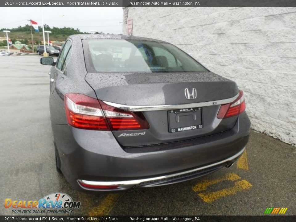 2017 Honda Accord EX-L Sedan Modern Steel Metallic / Black Photo #7