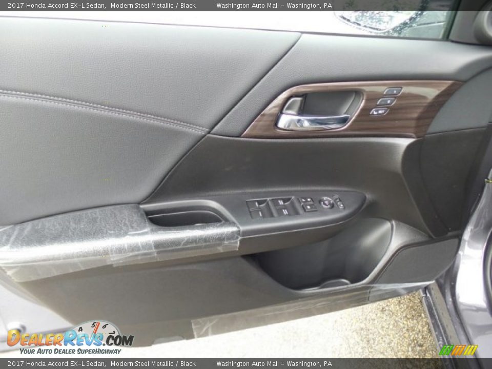 2017 Honda Accord EX-L Sedan Modern Steel Metallic / Black Photo #14