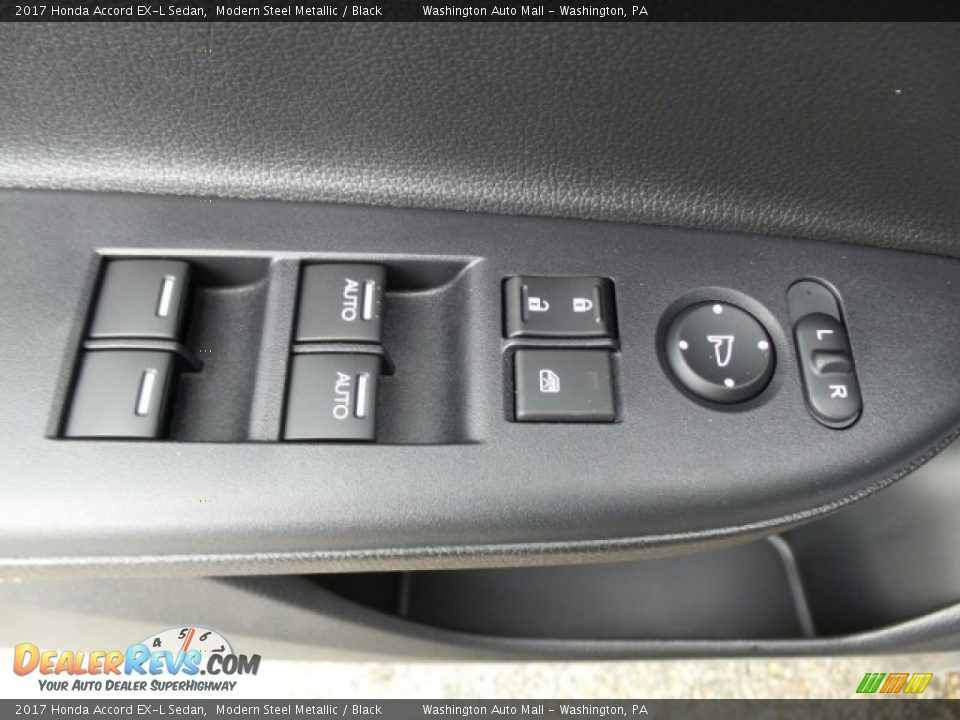 2017 Honda Accord EX-L Sedan Modern Steel Metallic / Black Photo #15