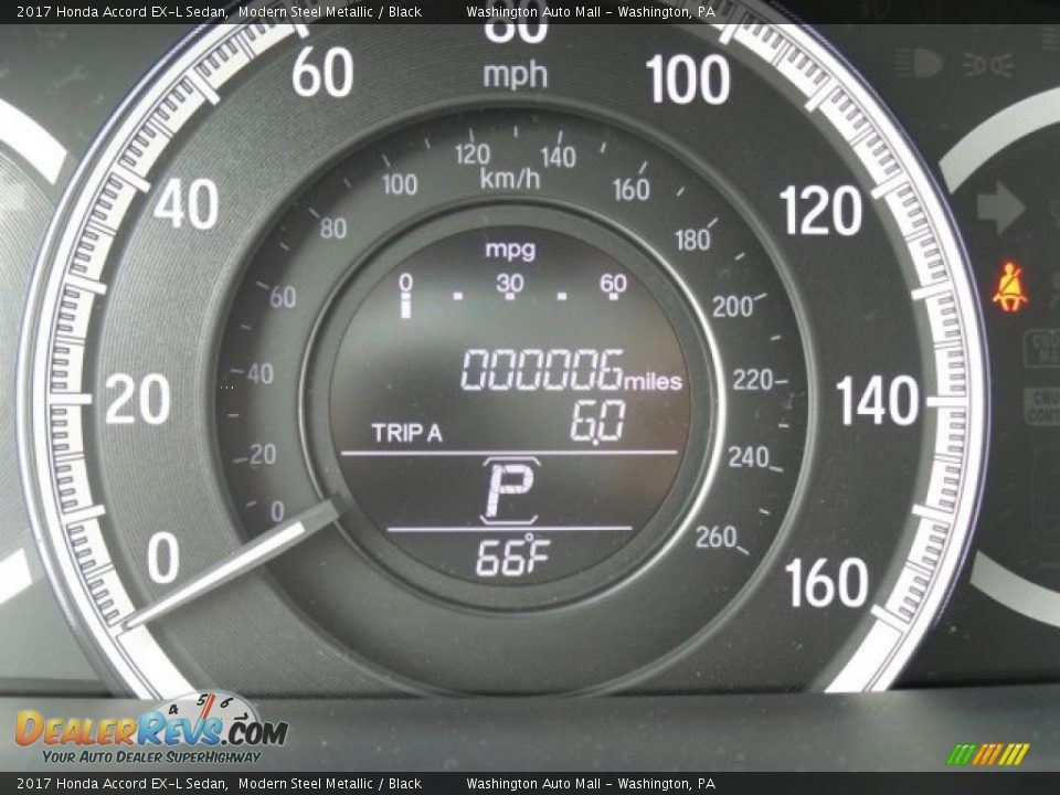 2017 Honda Accord EX-L Sedan Modern Steel Metallic / Black Photo #18