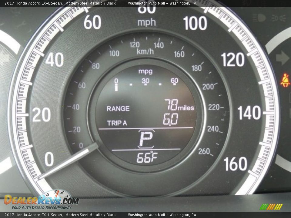 2017 Honda Accord EX-L Sedan Modern Steel Metallic / Black Photo #19