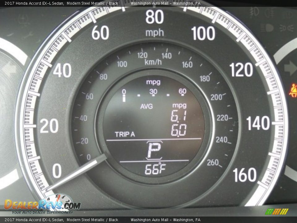 2017 Honda Accord EX-L Sedan Modern Steel Metallic / Black Photo #20