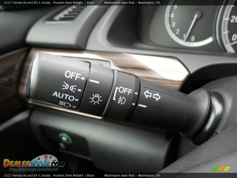 2017 Honda Accord EX-L Sedan Modern Steel Metallic / Black Photo #22