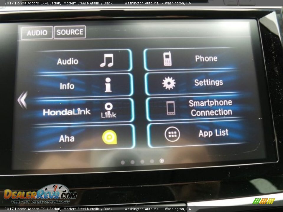 2017 Honda Accord EX-L Sedan Modern Steel Metallic / Black Photo #27