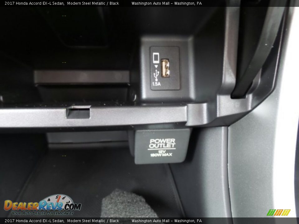 2017 Honda Accord EX-L Sedan Modern Steel Metallic / Black Photo #29
