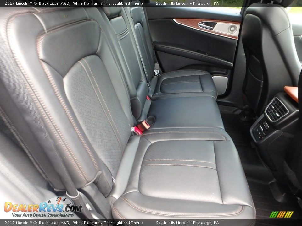 Rear Seat of 2017 Lincoln MKX Black Label AWD Photo #14