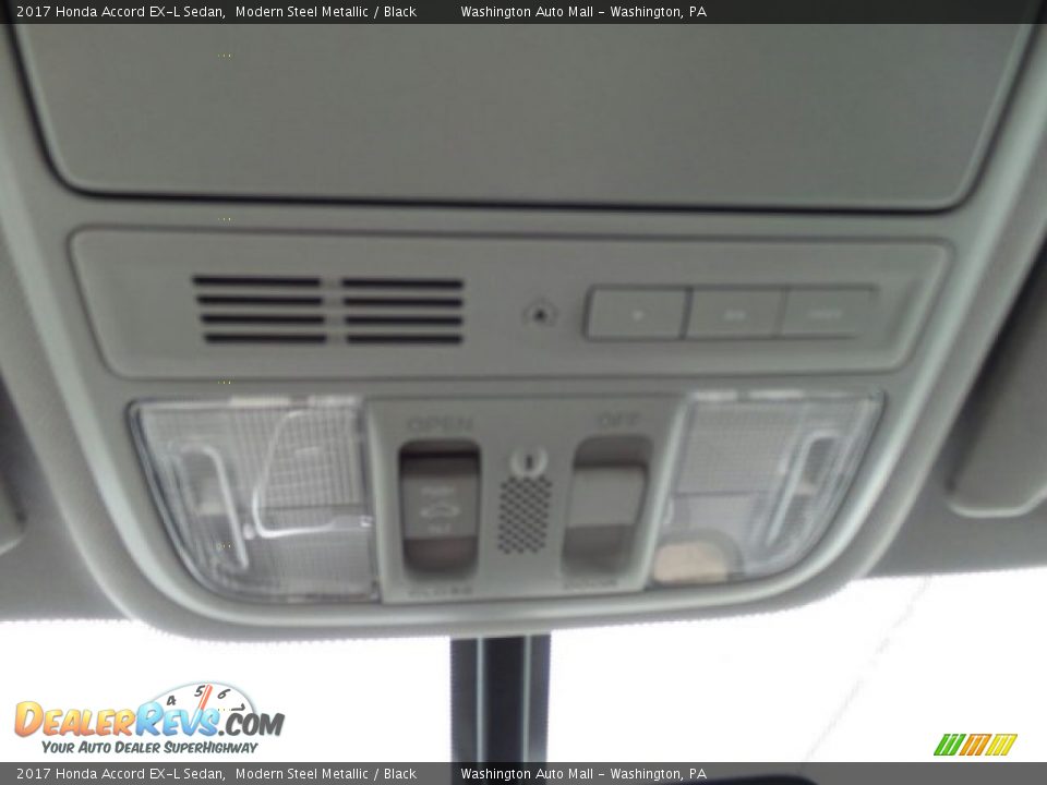 2017 Honda Accord EX-L Sedan Modern Steel Metallic / Black Photo #32