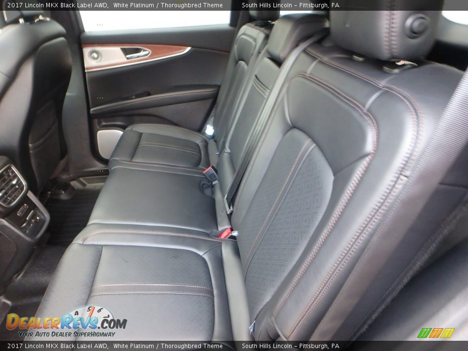 Rear Seat of 2017 Lincoln MKX Black Label AWD Photo #16