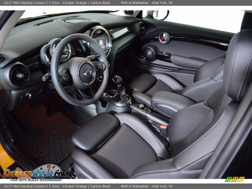 2017 Mini Hardtop Cooper S 2 Door Volcanic Orange / Carbon Black Photo #8