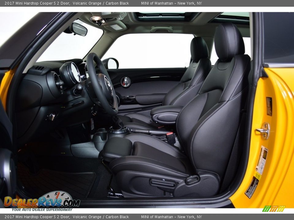 2017 Mini Hardtop Cooper S 2 Door Volcanic Orange / Carbon Black Photo #9