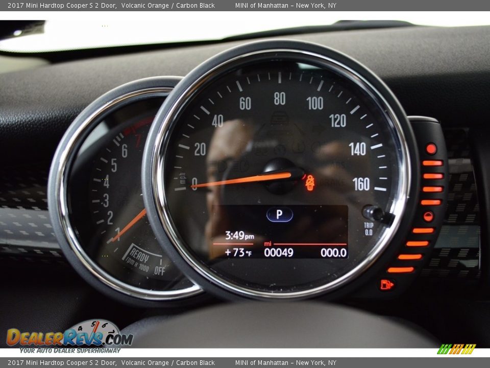 2017 Mini Hardtop Cooper S 2 Door Volcanic Orange / Carbon Black Photo #17